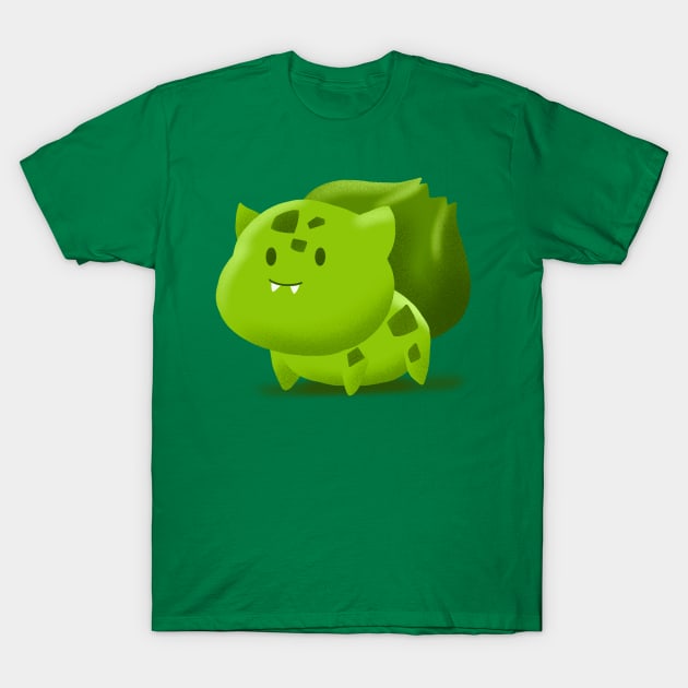 Green Toad T-Shirt by janlangpoako